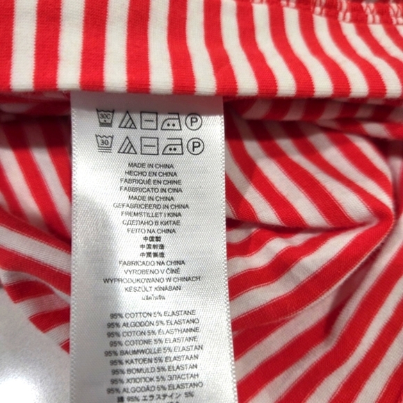 Michael Kors Red and White Striped Top New. - Picture 9 of 12